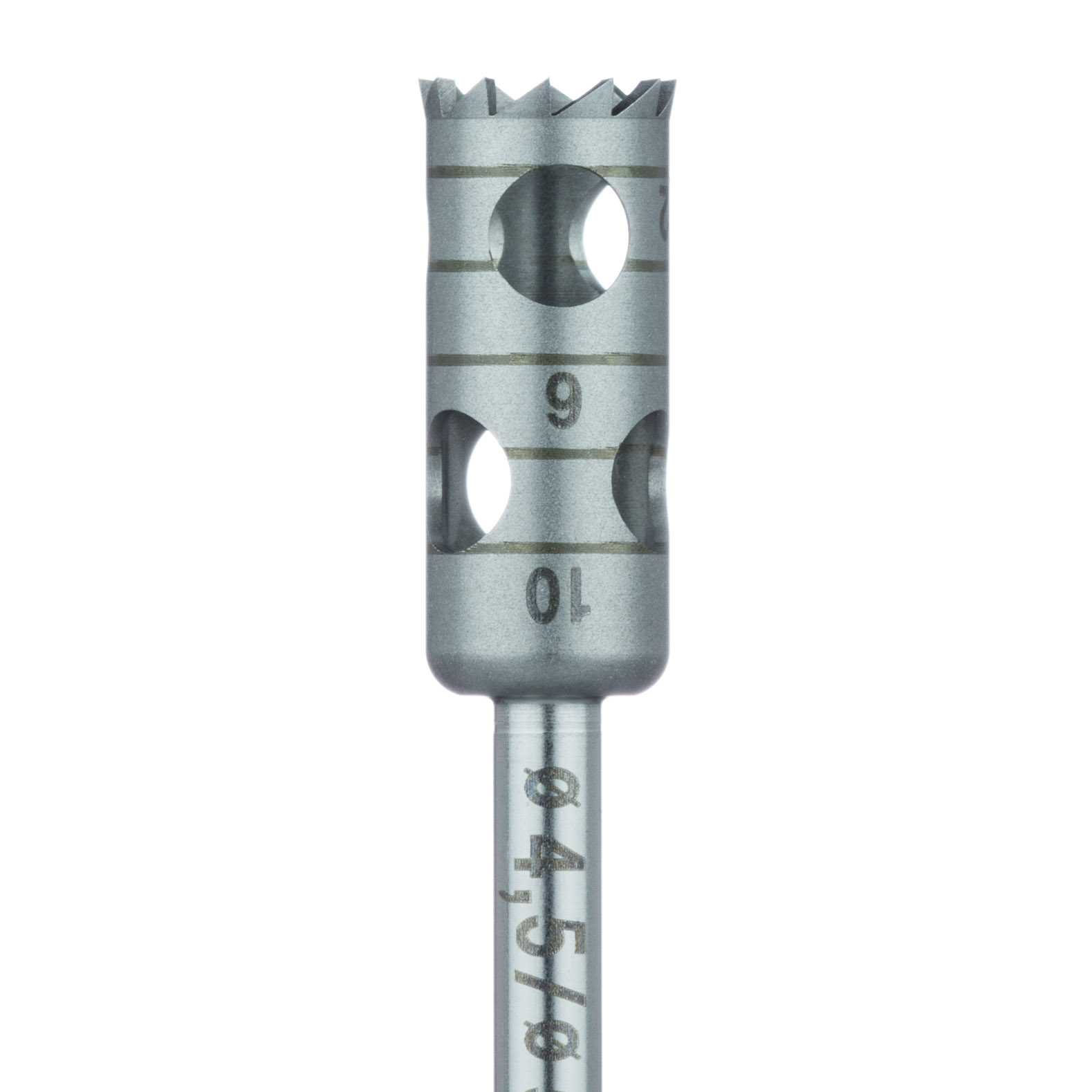 229-045-RAL Surgery, Stainless Steel Bur, Trephine, ID 4.5mm, 4.5mm RAL