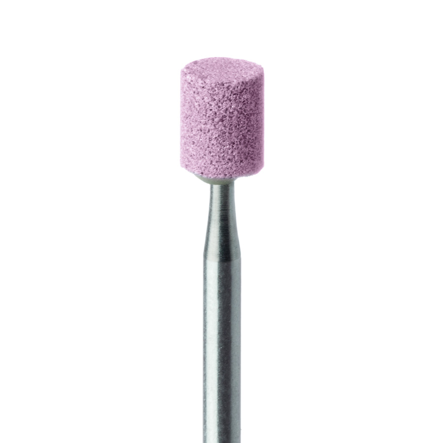 640-050-HP-P Abrasive, Pink, Short Wide Cylinder, 5mm Ø, Medium, HP
