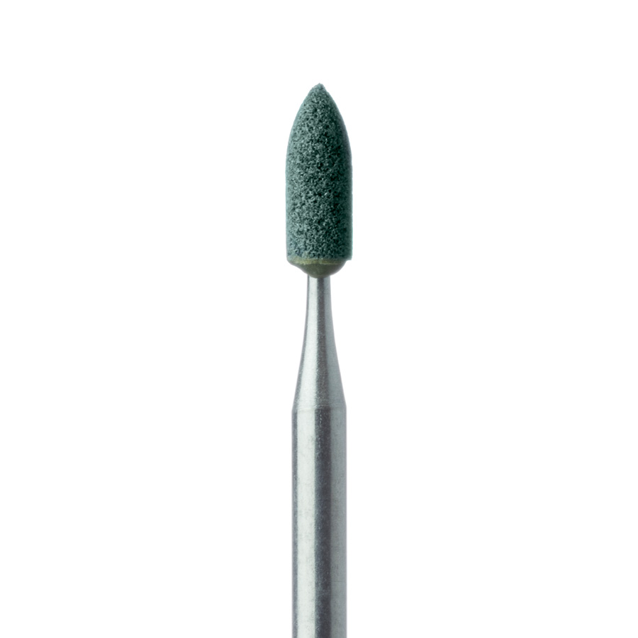 661-025-HP-GRN Abrasive, Green, Nose Cone, 2.5mm Ø, Medium, HP