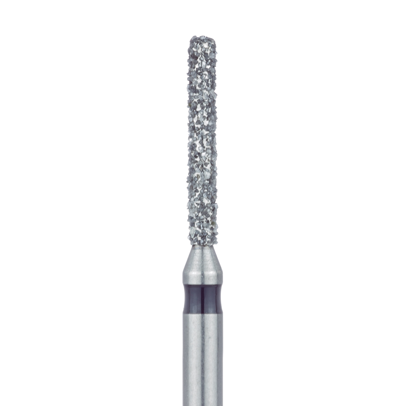 842H-012-FG Round Edge Extra Long Cylinder Diamond Bur, 1.2mm Ø Super Coarse, FG