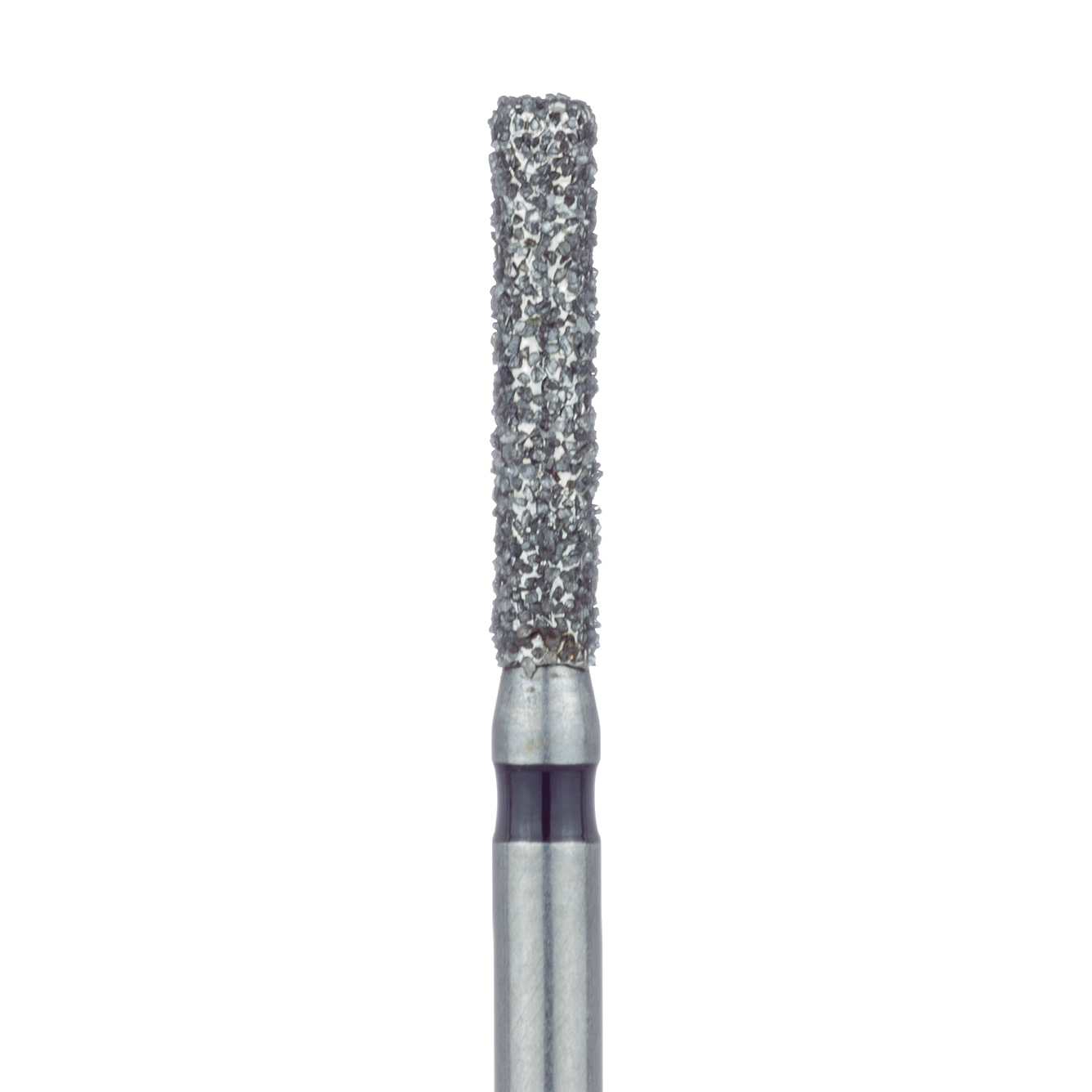 842H-016-FG Round Edge Extra Long Cylinder Diamond Bur, 1.6mm Ø, Super Coarse, FG