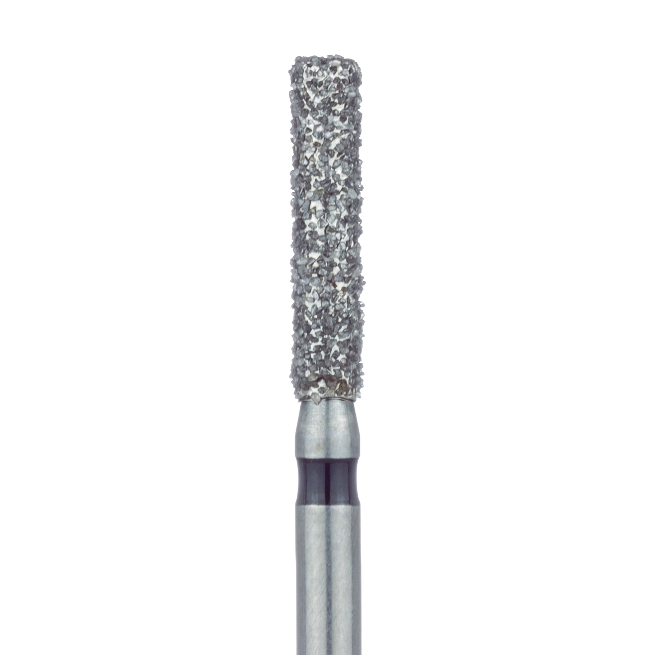 842H-018-FG Round Edge Extra Long Cylinder Diamond Bur, 1.8mm Ø, Super Coarse, FG