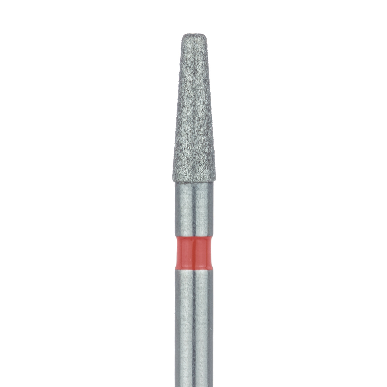 846RF-018-FG Tapered Round Edge Diamond Bur, 1.8mm Ø, Fine, 1.1mm Tip Ø, FG