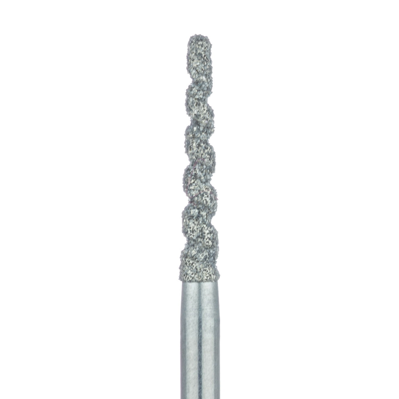 848D-016-FG Extra Long Tapered Round Edge Diamond Bur, Cool & Efficient, 1.6mm Ø, Medium, 0.9mm Tip Ø, FG
