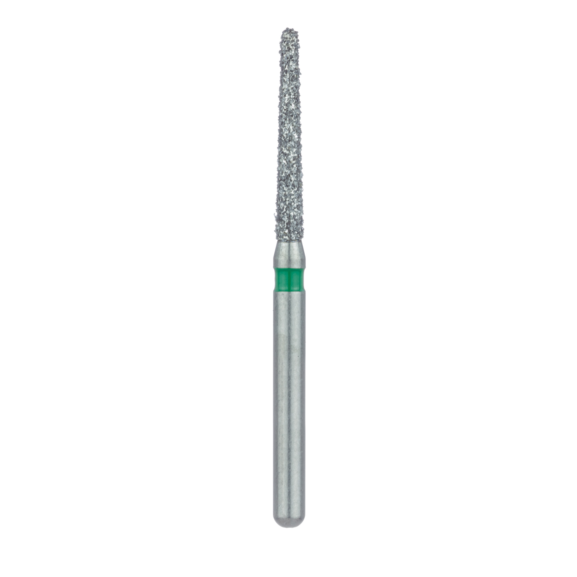 1114.10C Single-Use Diamond Bur, Sterile, 25 Pack, 1.4mm Ø, Tapered, Round End, 10mm Working Length, Coarse, FG