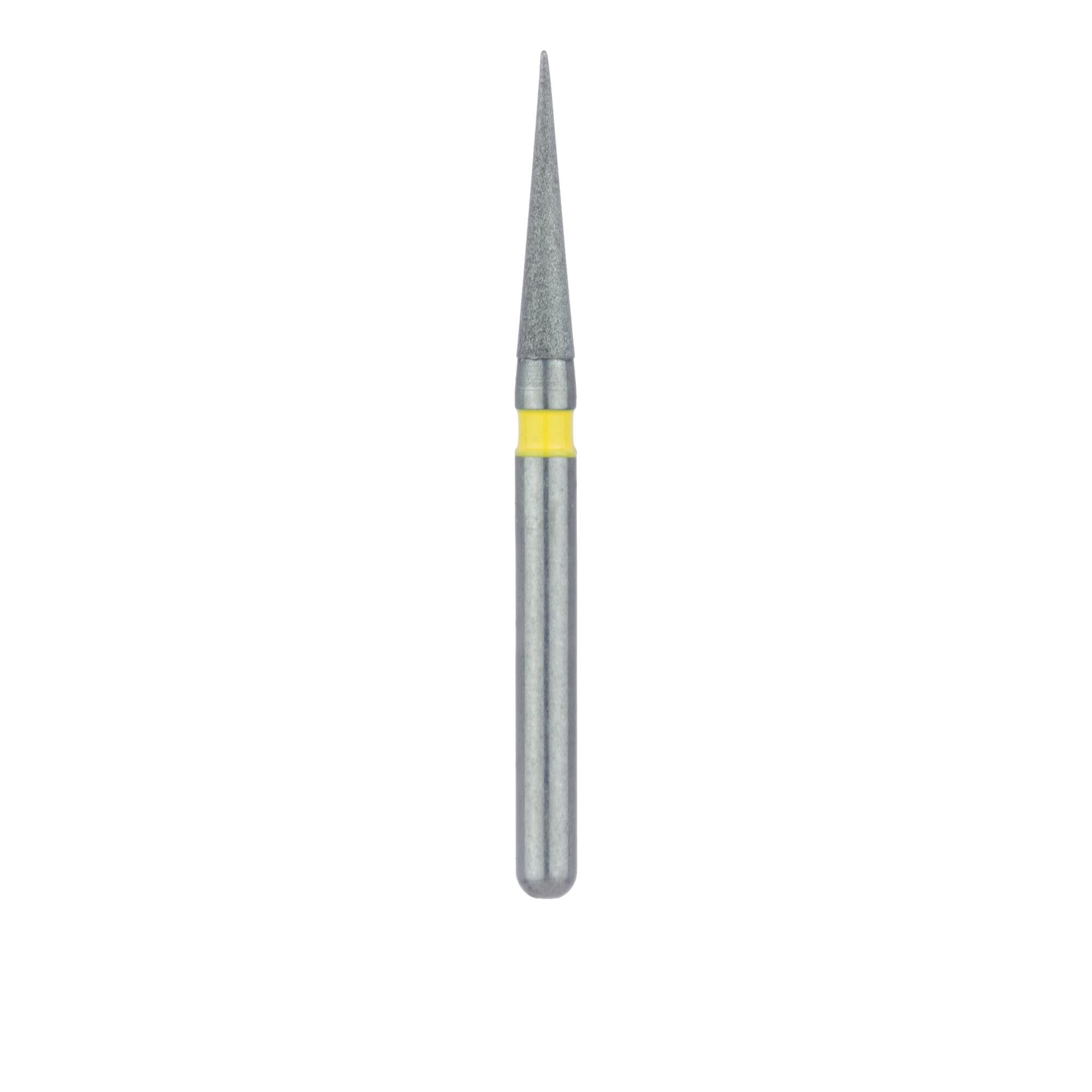 3314.8VF Single-Use Diamond Bur, Sterile, 25 Pack, 1.4mm Ø, Finishing, Needle, Tapered Point, 8mm Working Length, Extra Fine, FG