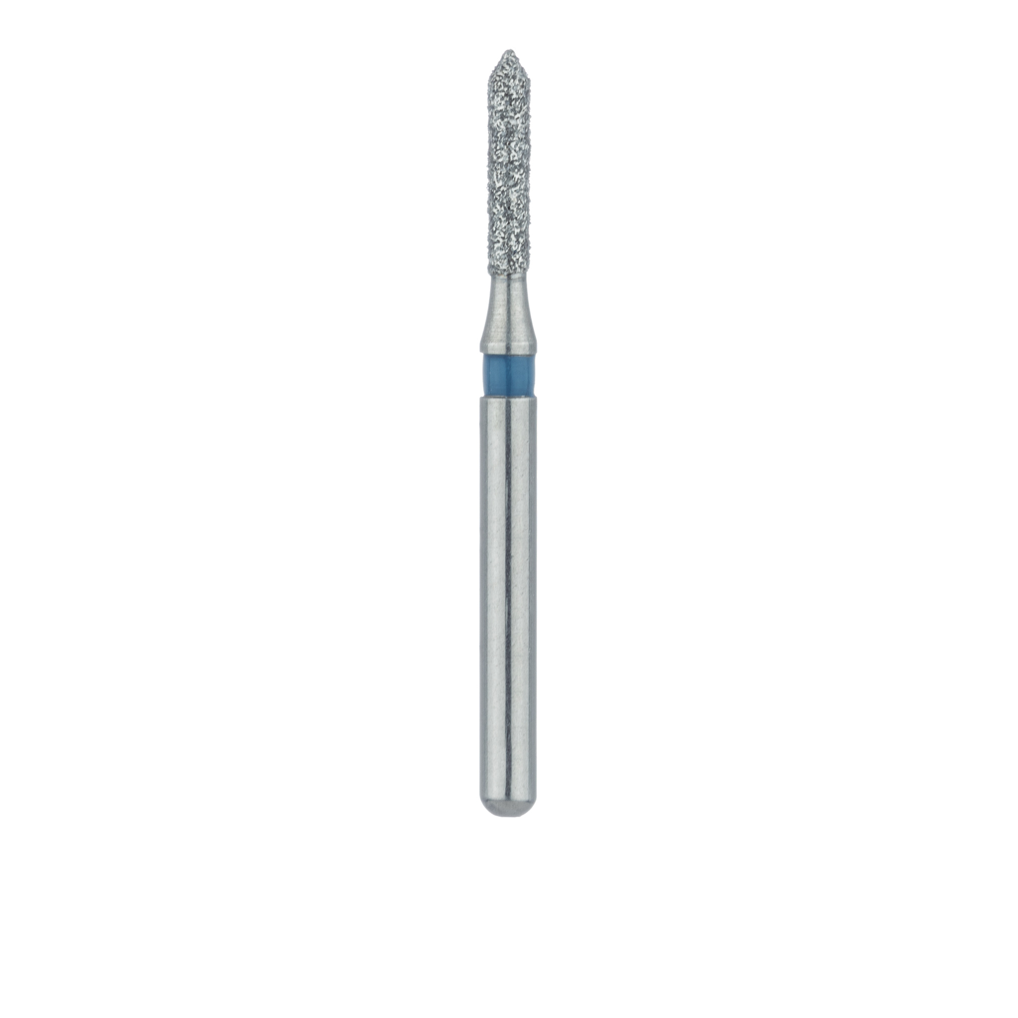 884-012-FG Pointed Tip Cylinder Diamond Bur, 1.2mm Ø, Medium, FG