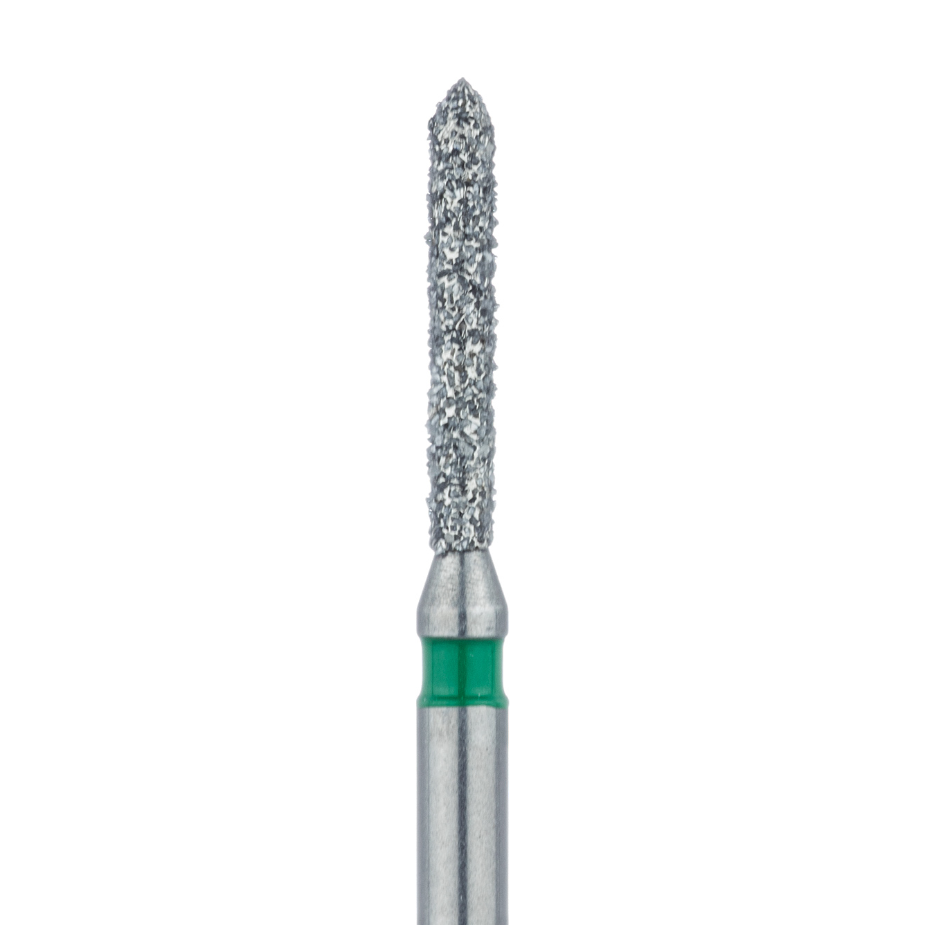 885G-012-FG Pointed Tip Cylinder Diamond Bur, 1.2mm Ø, Coarse, FG