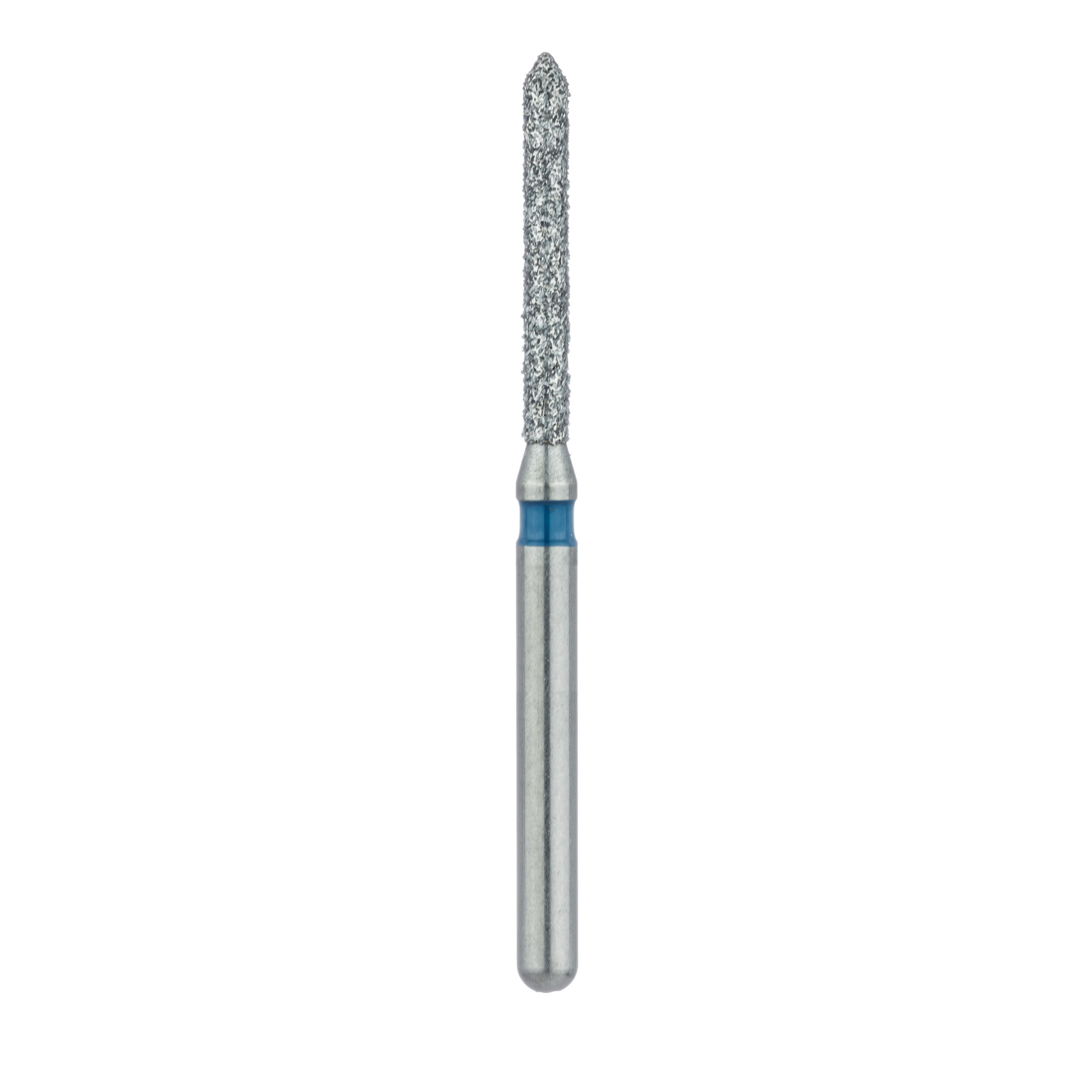 886-012-FG Long Pointed Tip Cylinder Diamond Bur, 1.2mm Ø, Medium, FG