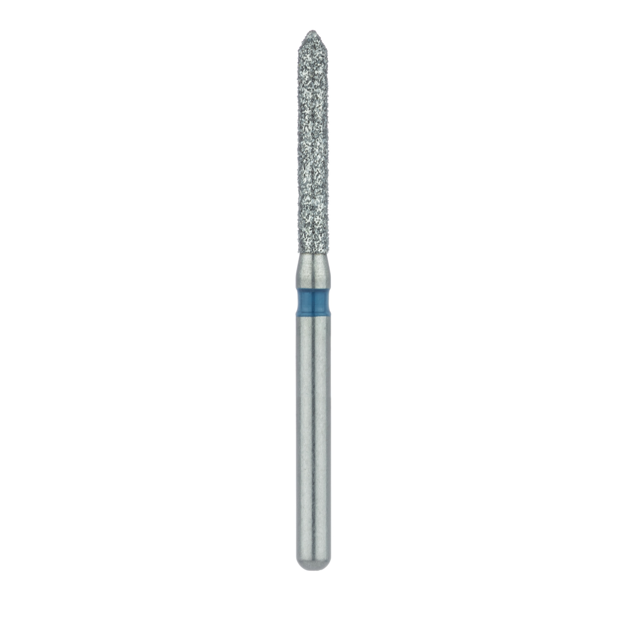 886-014-FG Long Pointed Tip Cylinder Diamond Bur, 1.4mm Ø, Medium, FG