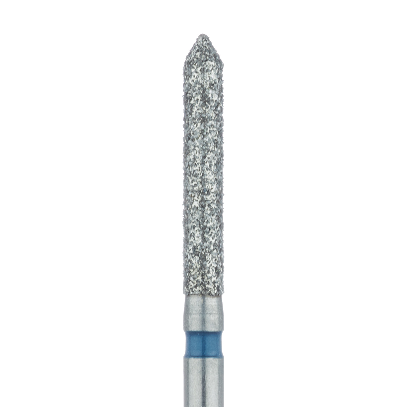886-016-FG Long Pointed Tip Cylinder Diamond Bur, 1.6mm Ø, Medium, FG