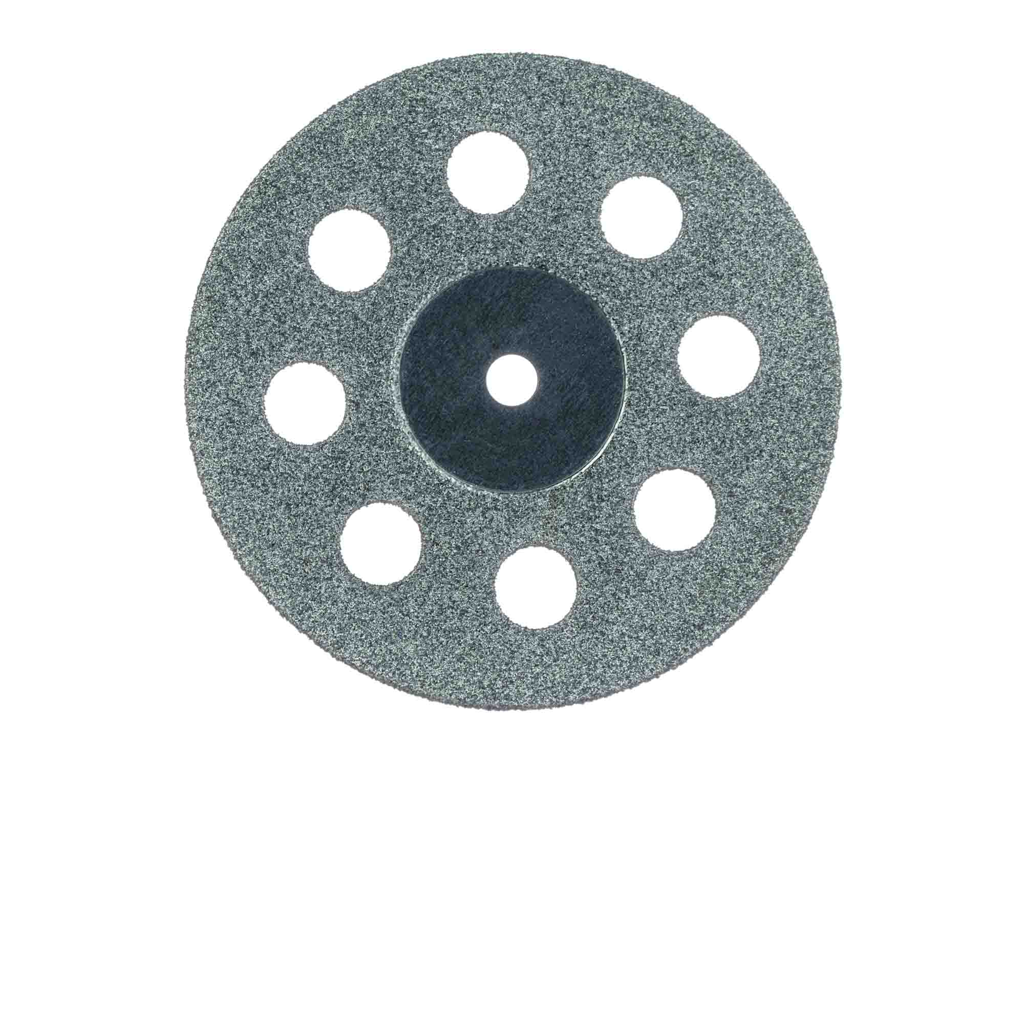 932D-220-HP Diamond Bur, Perforated Disc, Double Sided, 0.3mm Thick, 22 mm Ø, Medium, HP
