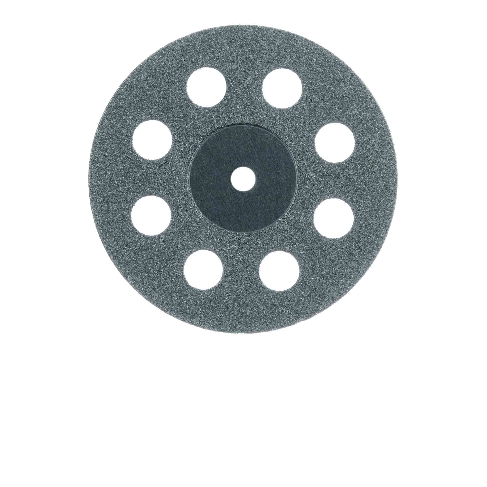 932DF-220-UNM Diamond Bur, Perforated Disc, Double Sided, 0.25mm Thick, 22 mm Ø, Fine, UNM