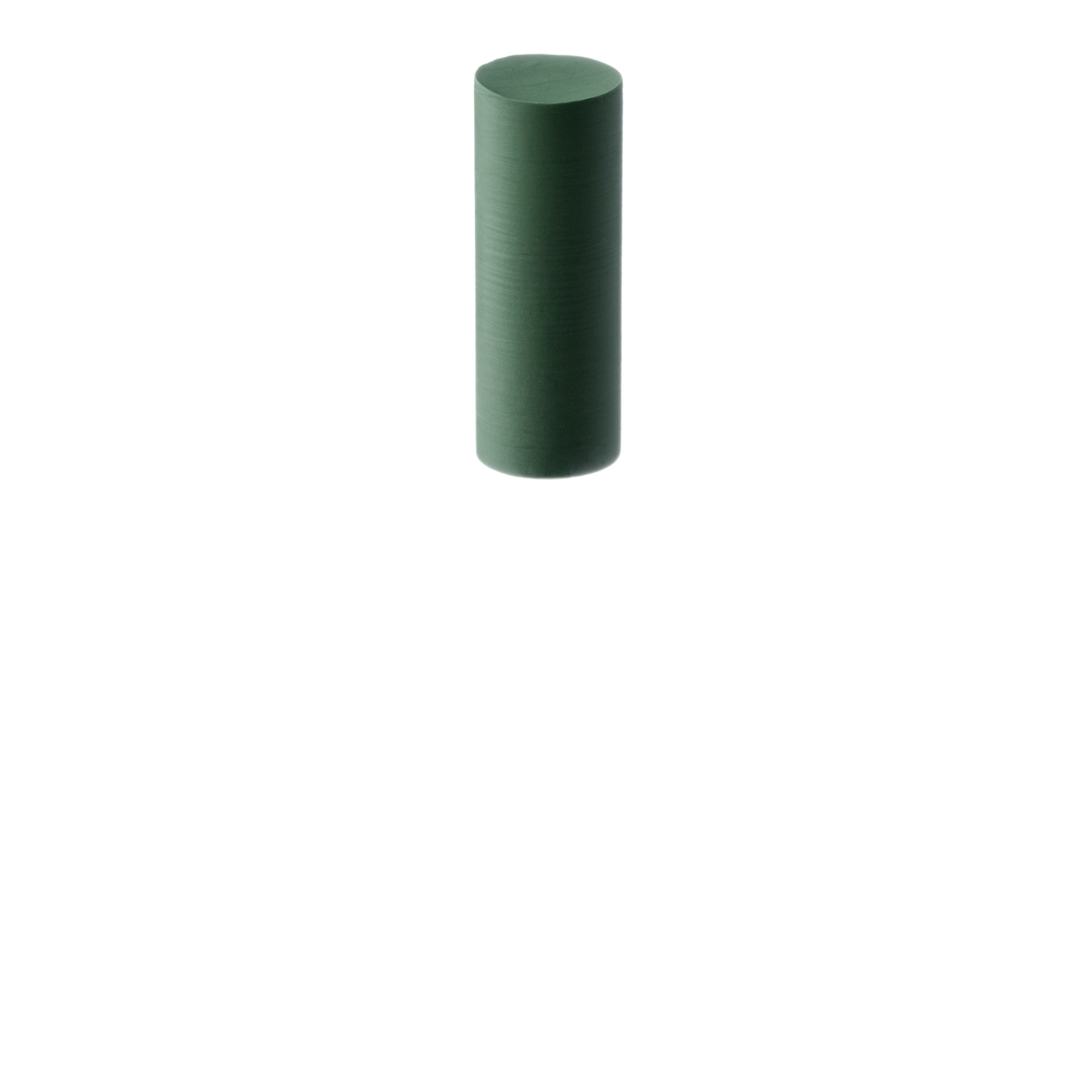 9514H-070-UNM-GRN Polisher, Green, Long Cylinder, 7mm Ø, High Shine (Fine), UNM