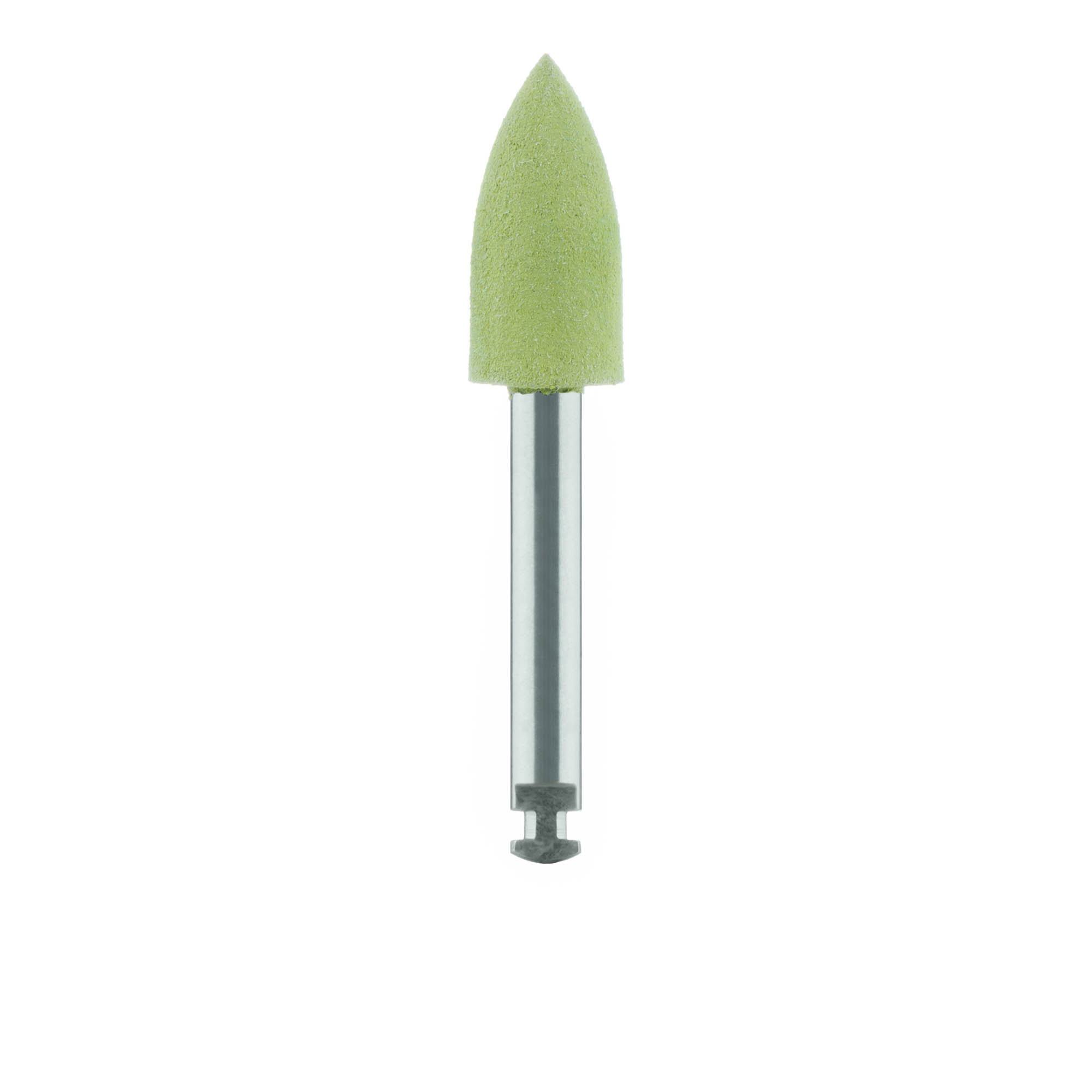 9526P-047-RA-LGRN Polisher, Light Green, Flame, Composite, 4.7mm Ø, Polishing, RA