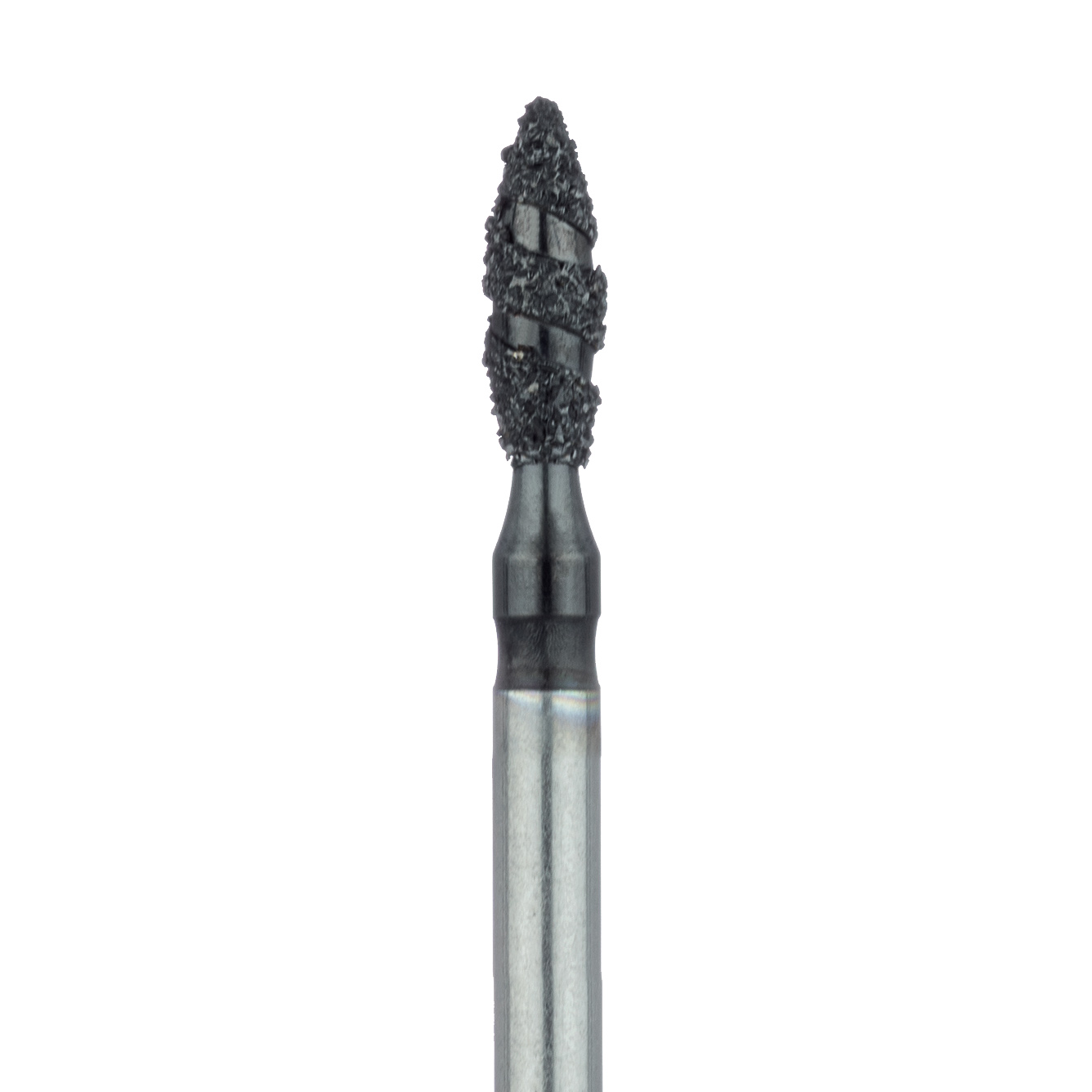 B830-018-FG Black Cobra Diamond Bur, Pointed Football, 1.8mm Ø, Super Coarse, FG