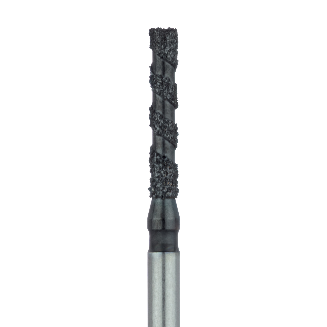 B837-014-FG Black Cobra Diamond Bur, Flat End Cylinder, 1.4mm Ø, Super Coarse, FG