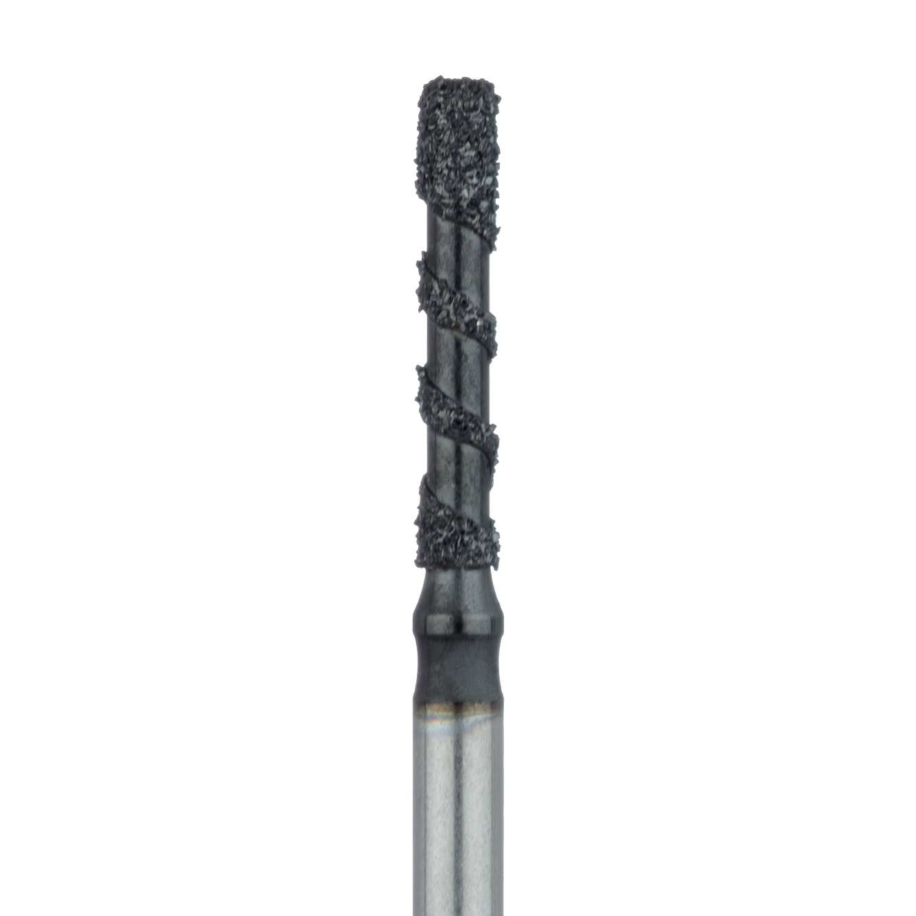 B837R-014-FG Black Cobra Diamond Bur, Round Edge Cylinder, 1.4mm Ø, Super Coarse, FG