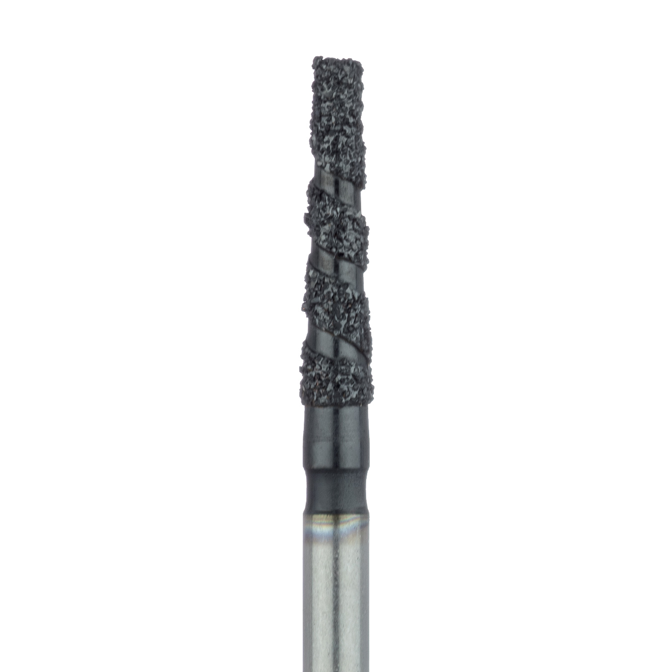 B847R-018-FG Black Cobra Diamond Bur, Super Coarse Grit, Round edge taper, 1.8mm, FG