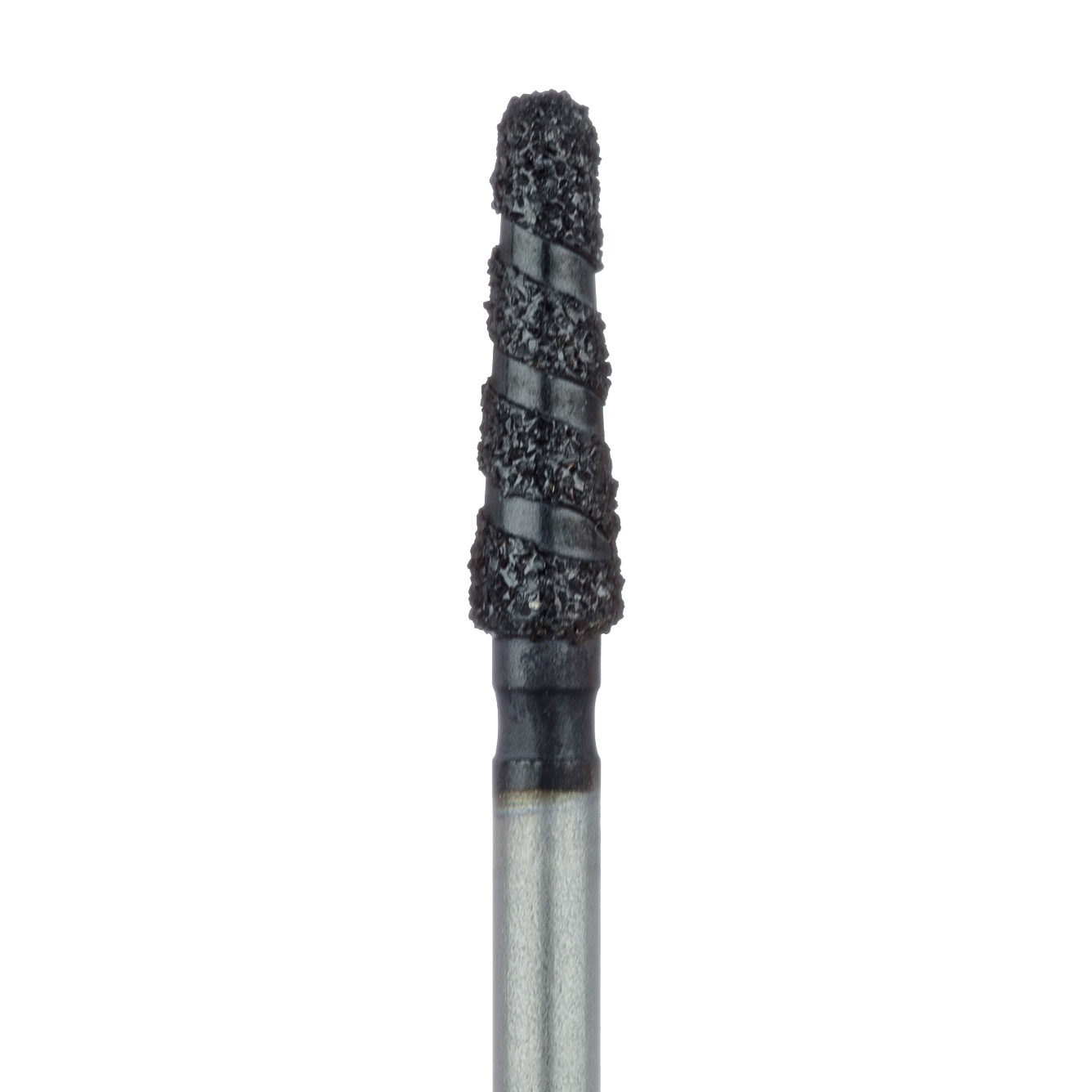B855-021-FG Black Cobra Diamond Bur, Round End Taper, 2.1mm Ø, Super Coarse, FG