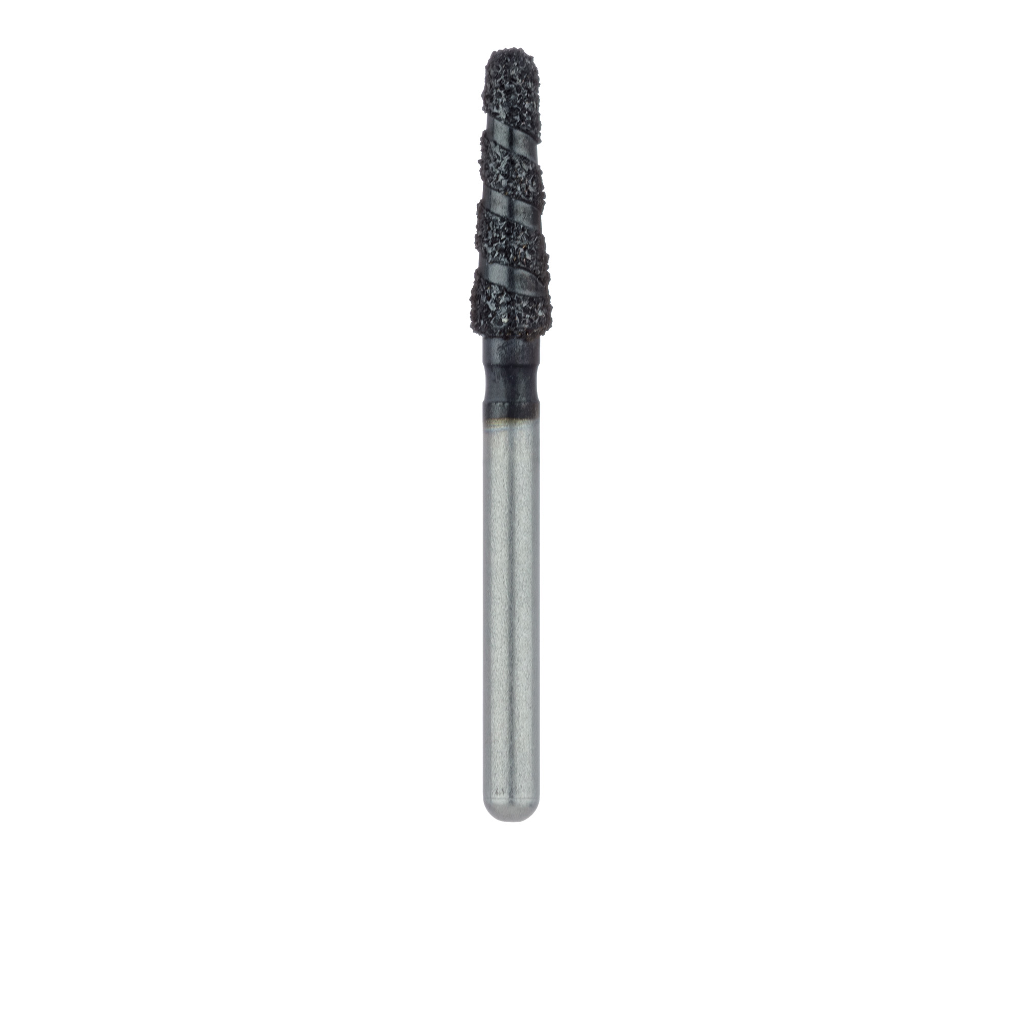 B855-021-FG Black Cobra Diamond Bur, Super Coarse Grit, Round end taper, 2.1mm, FG