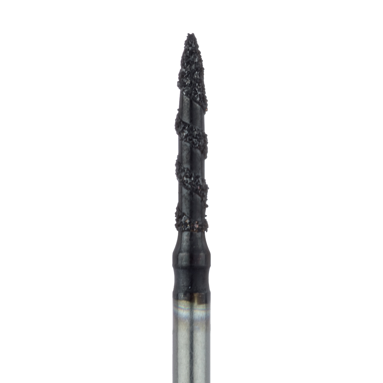 B862-014-FG Black Cobra Diamond Bur, Flame, 1.4mm Ø, Super Coarse, FG