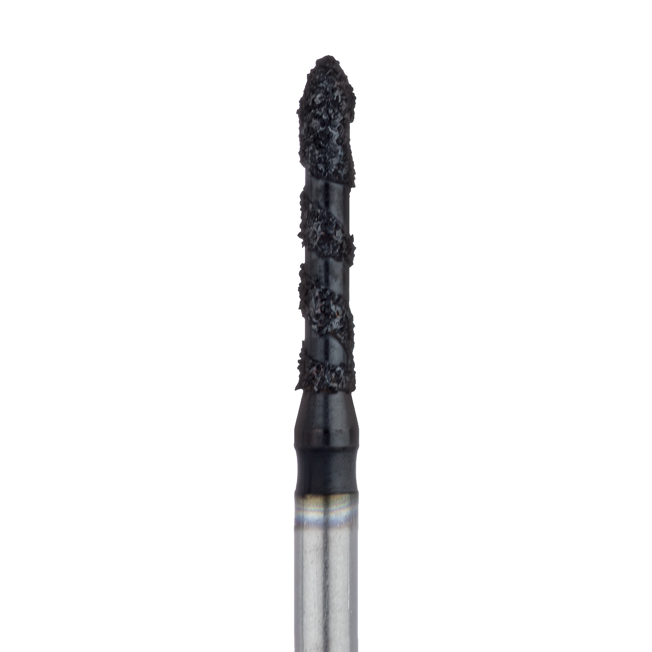 B868-014-FG Black Cobra Diamond Bur, Long Torpedo, 1.4mm Ø, Super Coarse, FG