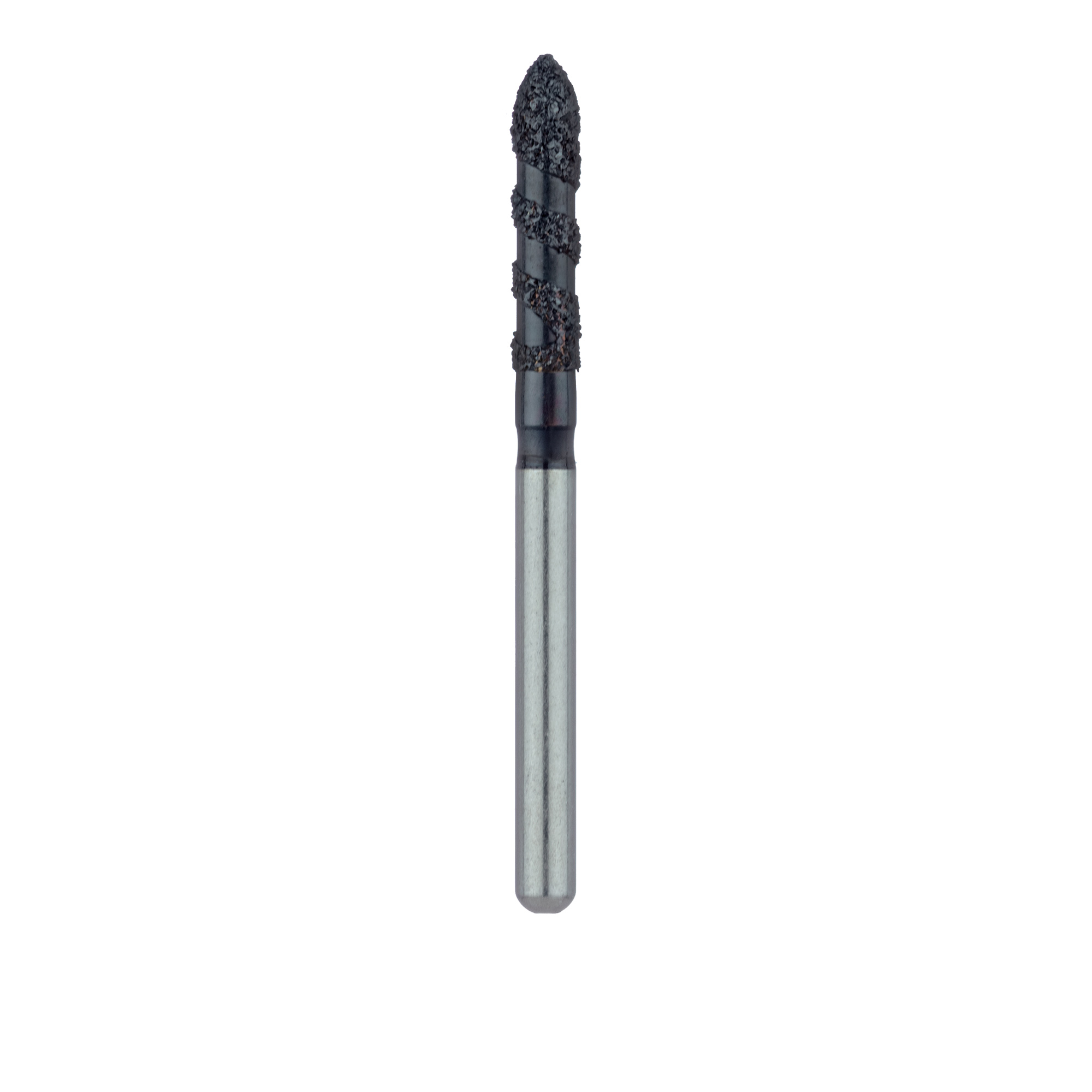 B868-018-FG Black Cobra Diamond Bur, Long Torpedo, 1.8mm Ø, Super Coarse, FG