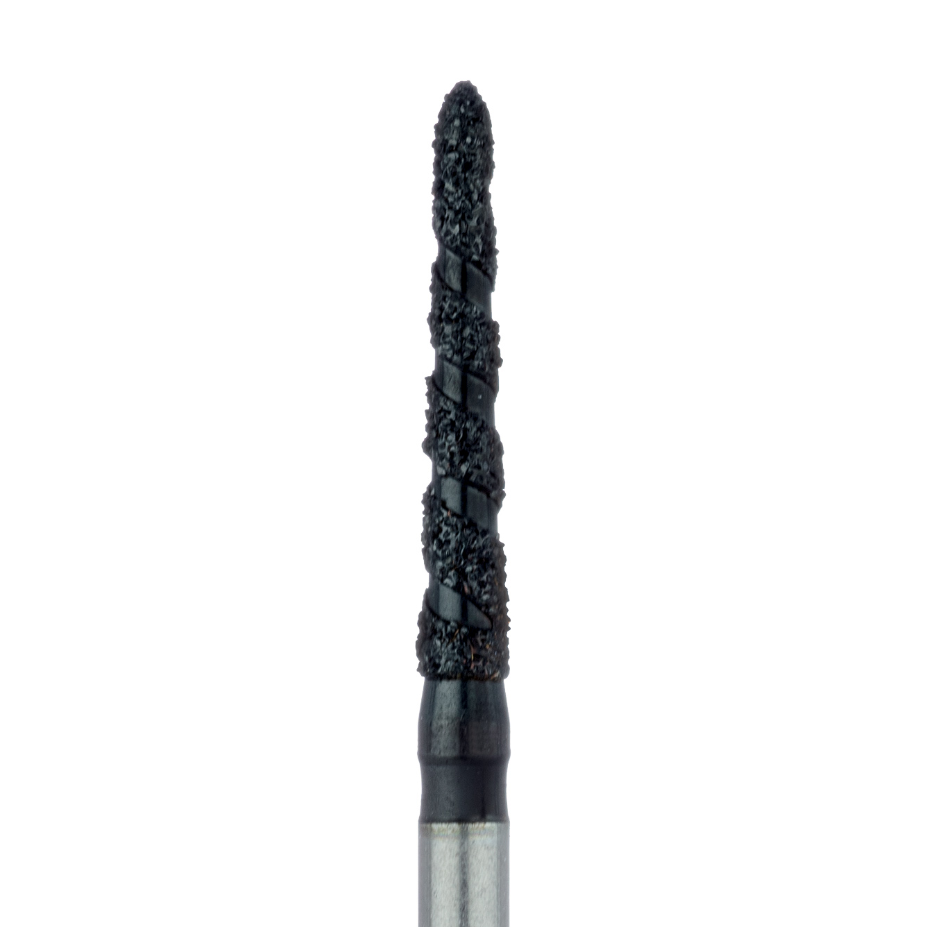 B879-016-FG Black Cobra Diamond Bur, Long Modified Chamfer, 1.6mm Ø, Super Coarse, FG