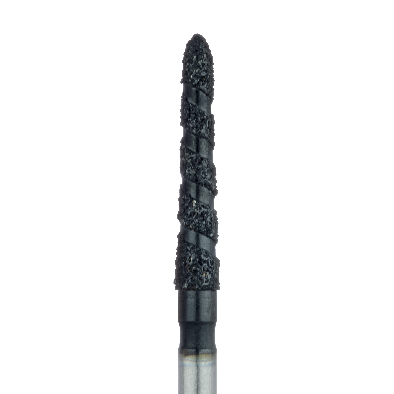 B879-018-FG Black Cobra Diamond Bur, Long Modified Chamfer, 1.8mm, FG