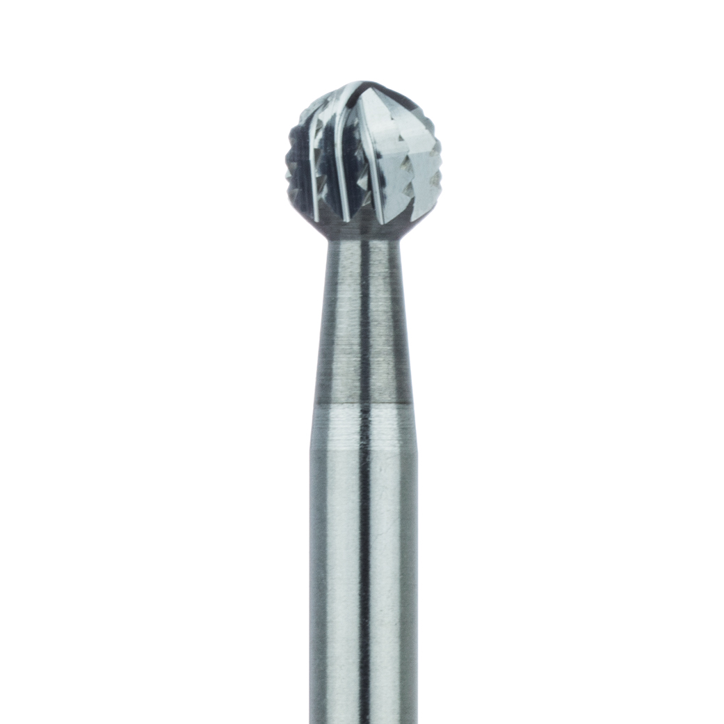 HM141A-035-RAL Surgical Round Carbide Bur, Cross Cut, 3.5mm Ø, RAL
