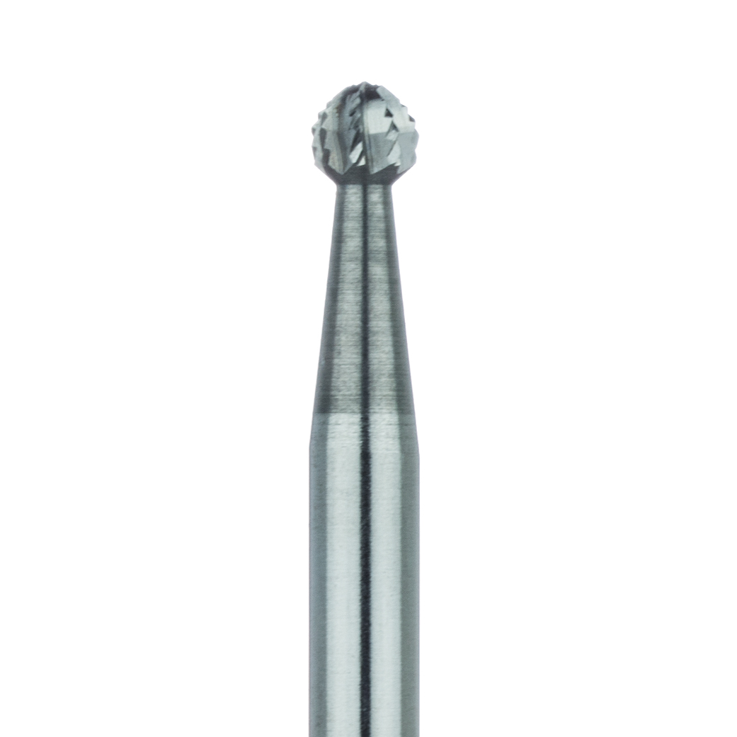 HM141A-023-RAX Surgical Round Carbide Bur, Cross Cut, 2.3mm Ø, RAX