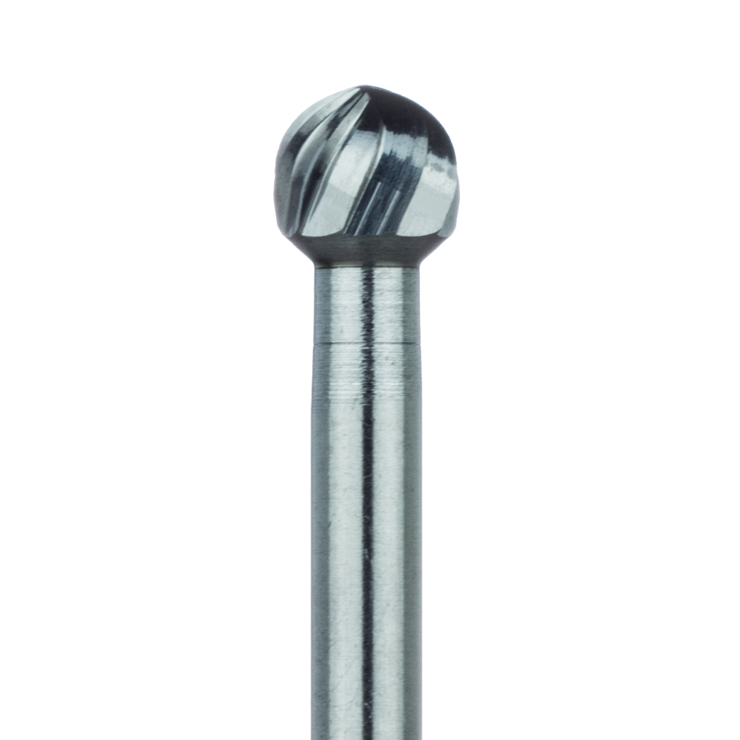 HM141F-040-RAX Surgical Round Carbide Bur, 4.0 mm Ø, Fine, RAXL