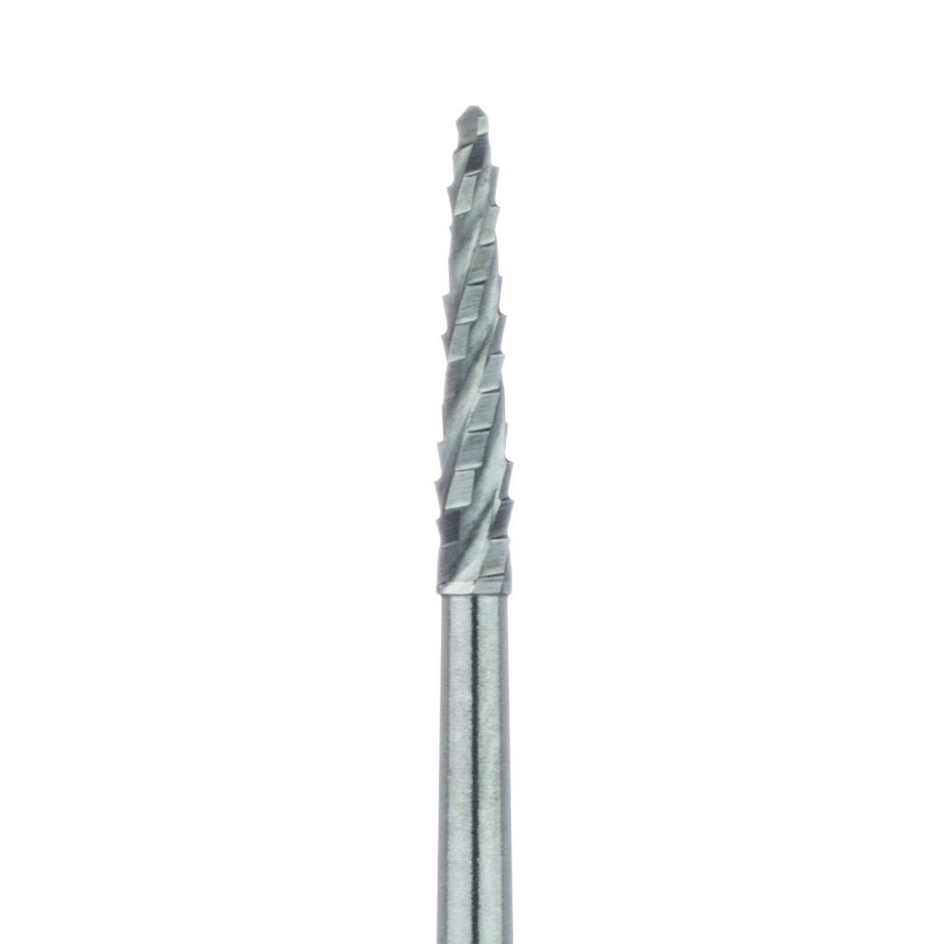 HM162SL-014-FG Surgical Lindemann Carbide Bur, Cross Cut, Long Neck, 1.4mm Ø, Length 8mm, FG