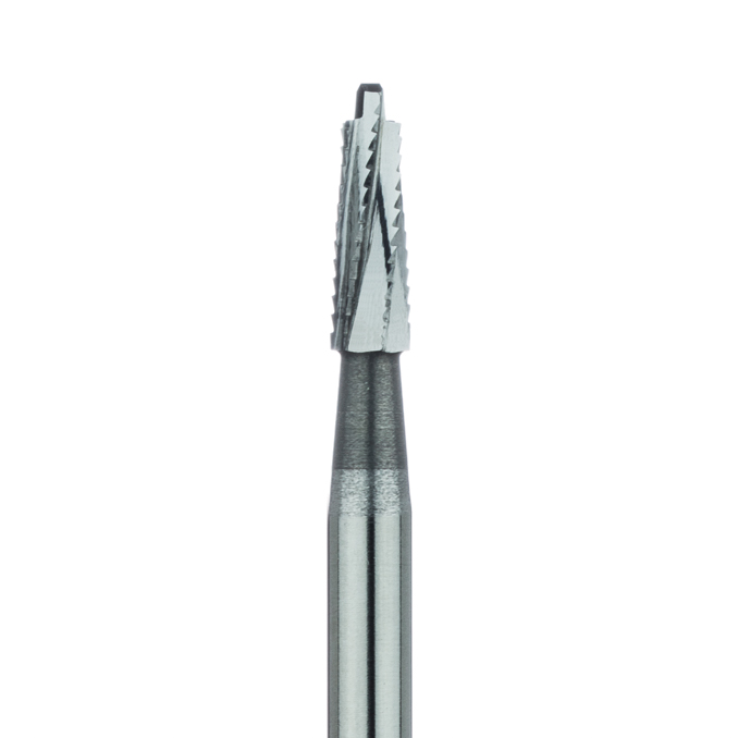 HM165-023-HP Surgical Lindemann Carbide Bur, Cross Cut, Spade Tip, 2.3mm Ø, Length 7mm, HP