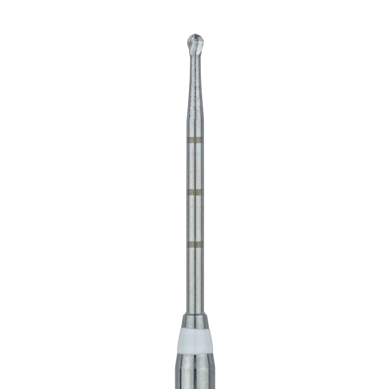 HM191A-010-RAXL Long Neck Endo Access Bur, Carbide Cutting Tip, Round, 1mm Ø, Length 34mm, RA