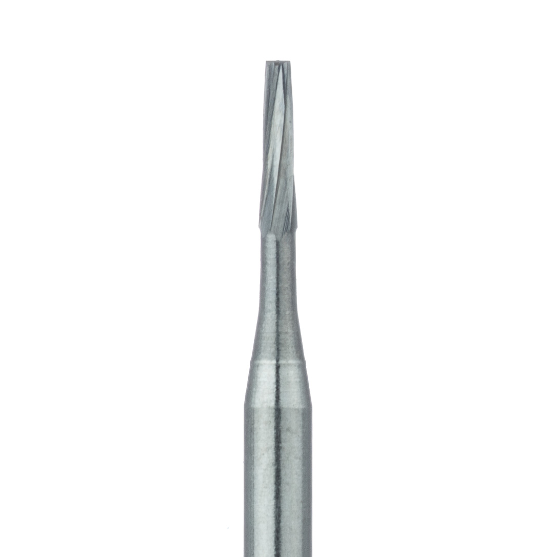 HM23-010-FG Operative Carbide Bur, Tapered Fissure, US #170, 1mm Ø, FG