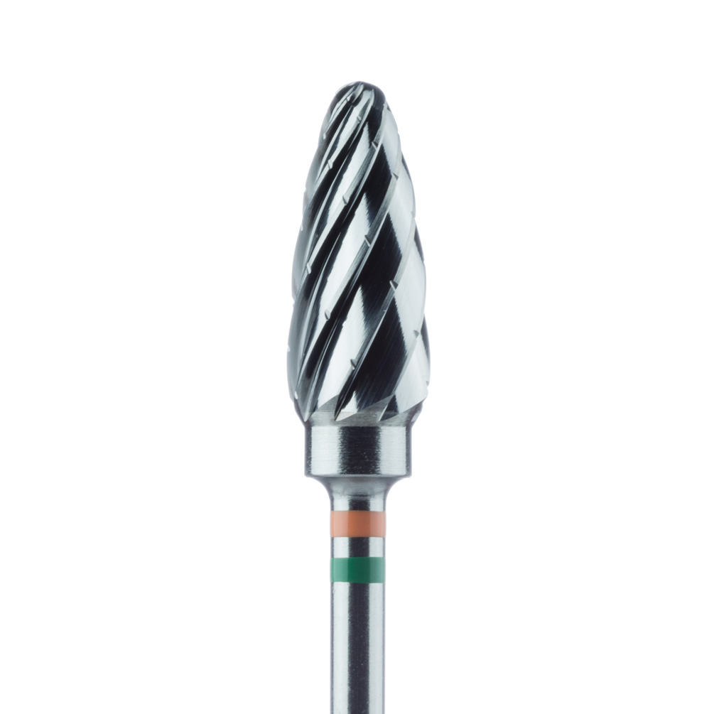 HM251GF-060-HP Laboratory Carbide Bur, Coarse, Faceted Toothing with Cross Cut, Lab Carbide Cutter, 6mm Ø, HP