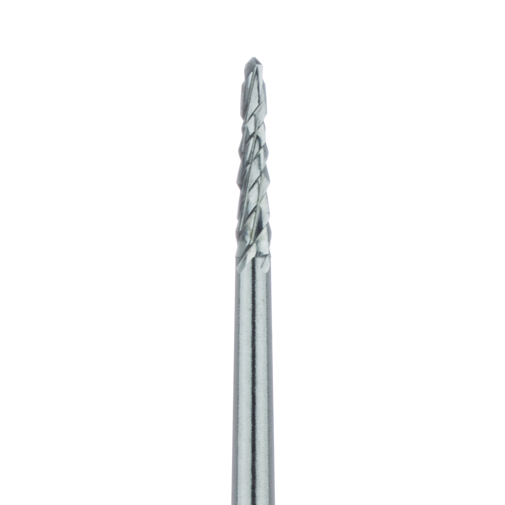 HM254LE-012-FG Surgical Carbide Bur, Special Fluting, 1.2mm Ø, FG