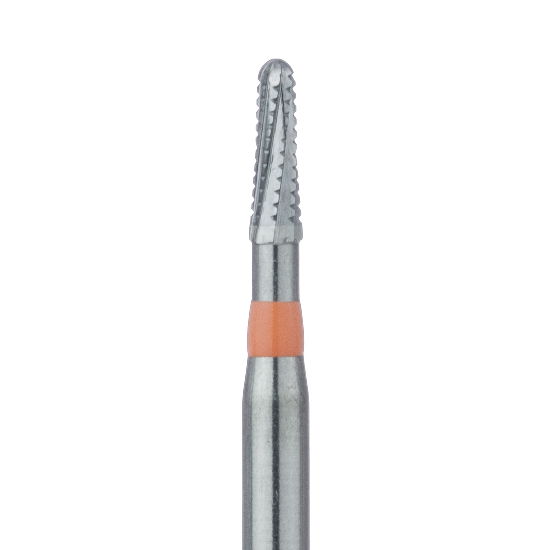 HM33C-012-FG Carbide Bur Speciality, Crown Cutter Round End Taper Cross Cut 1.2mm FG