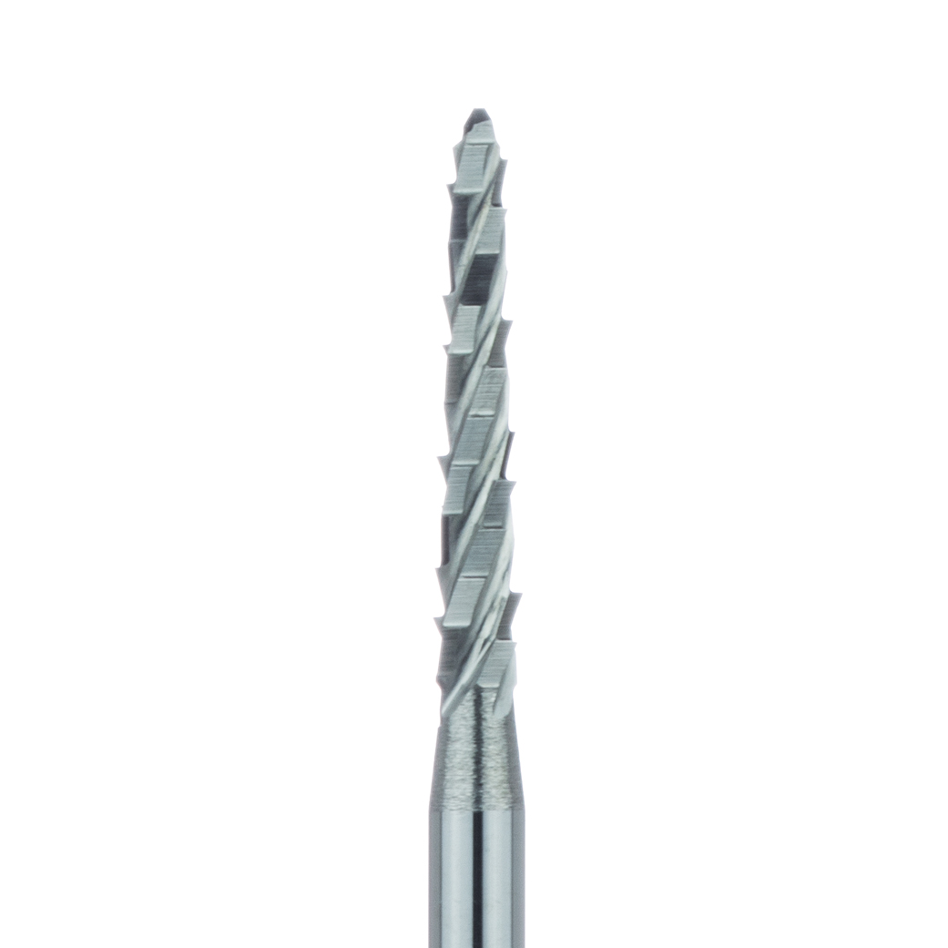 HM408M-016-SU Surgical Carbide Bur, Special Fluting, Surgical Cutter, 1.6mm Ø, SU