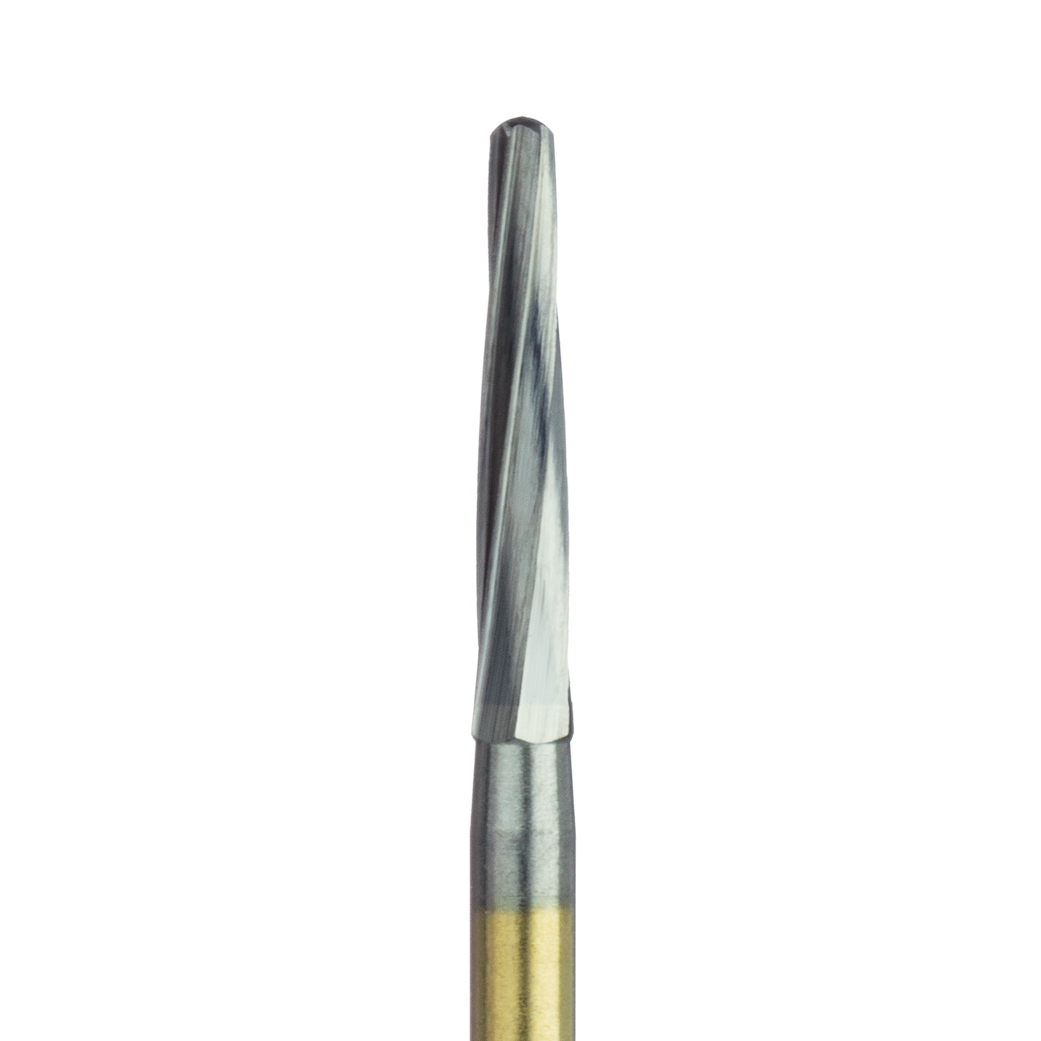 HMG152-016-FGL Surgical Carbide Bur, Surgical Cutter, Gold plated, 1.6mm Ø, FGL