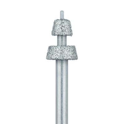 511W-040-FG Modified Depth Diamond Bur, With Guide Pin, .8mm / 1.2mm, Medium, FG