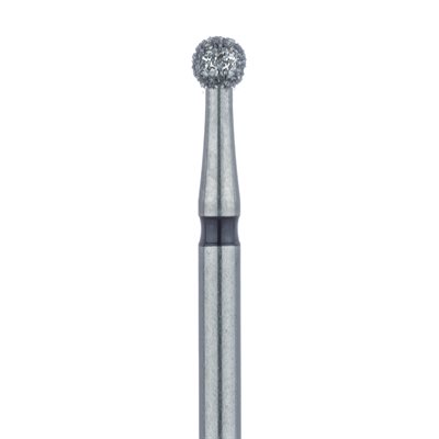 801H-021-FG Round Diamond Bur, 2.1mm Ø, Super Coarse, FG