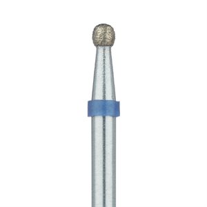 801S-021-HP Diamond Bur, Sintered, Round, 2.1mm Ø, Medium, HP