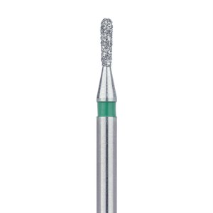 809RG-010-FG Pear, Round End Diamond Bur, 1mm Ø, Coarse, FG
