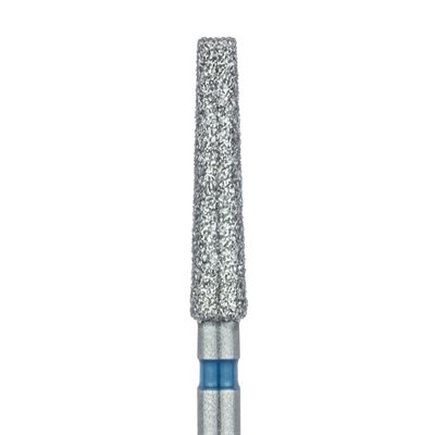 848-021-HP Extra Long Tapered Flat End Diamond Bur, 2.1mm Ø, Medium, 1.4mm Tip Ø, HP