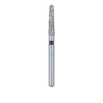 1114.6CS Single-Use Diamond Bur, Sterile, 25 Pack, 1.4mm Ø, Tapered, Round End, 6mm Working Length, Super Coarse, SS