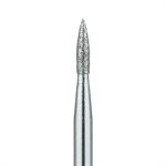 861S-016-HP Flame Diamond Bur, Sintered, 1.6mm Ø, Medium, HP