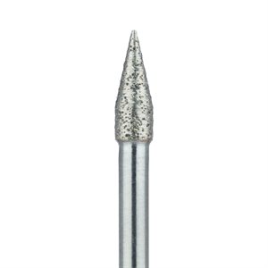 862S-031-HP Flame Diamond Bur, Sintered, 3.1mm Ø, Medium, HP
